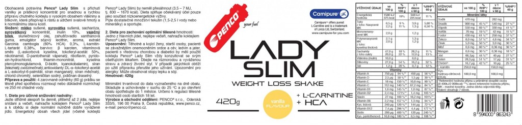 Slimming cocktail LADY SLIM  Vanilla č.2