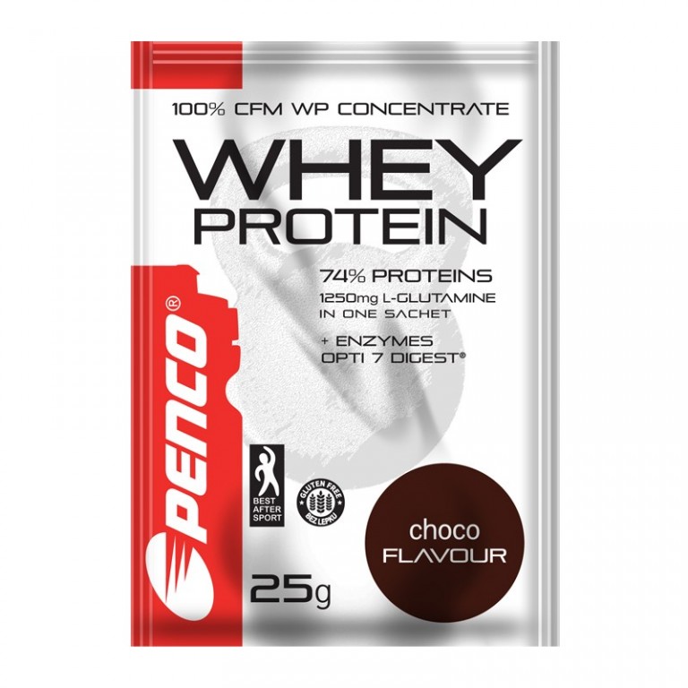 Protein powder  WHEY PROTEIN sachet 25g  Chocolate č.1