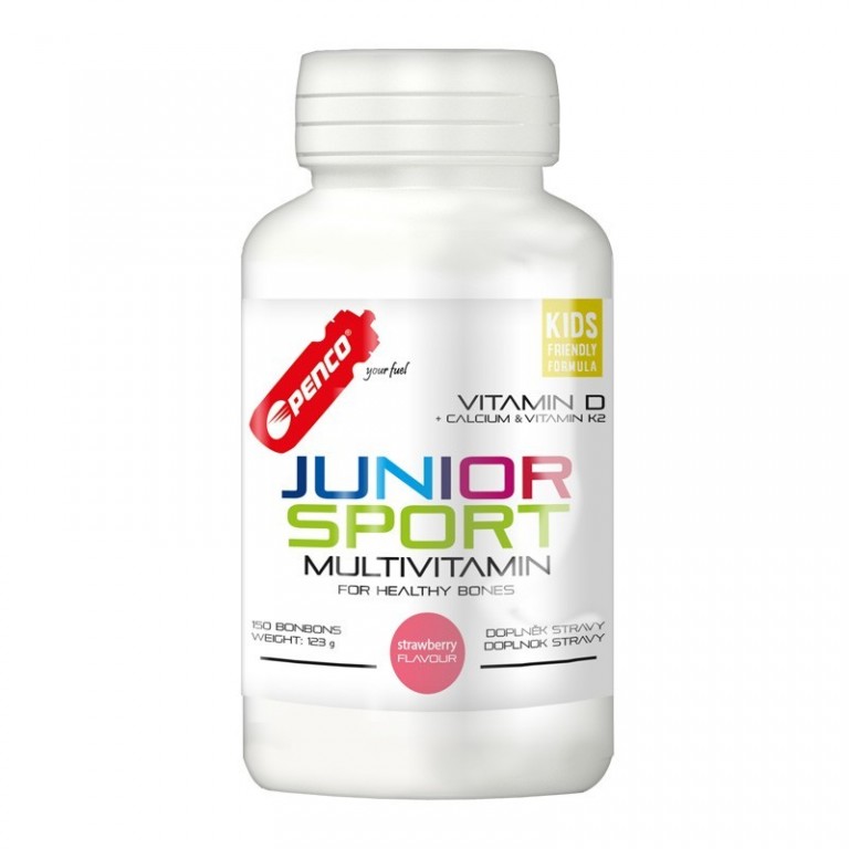 Multivitamín   Junior Sport Multivitamin 150 bonbonů   Jahoda č.1