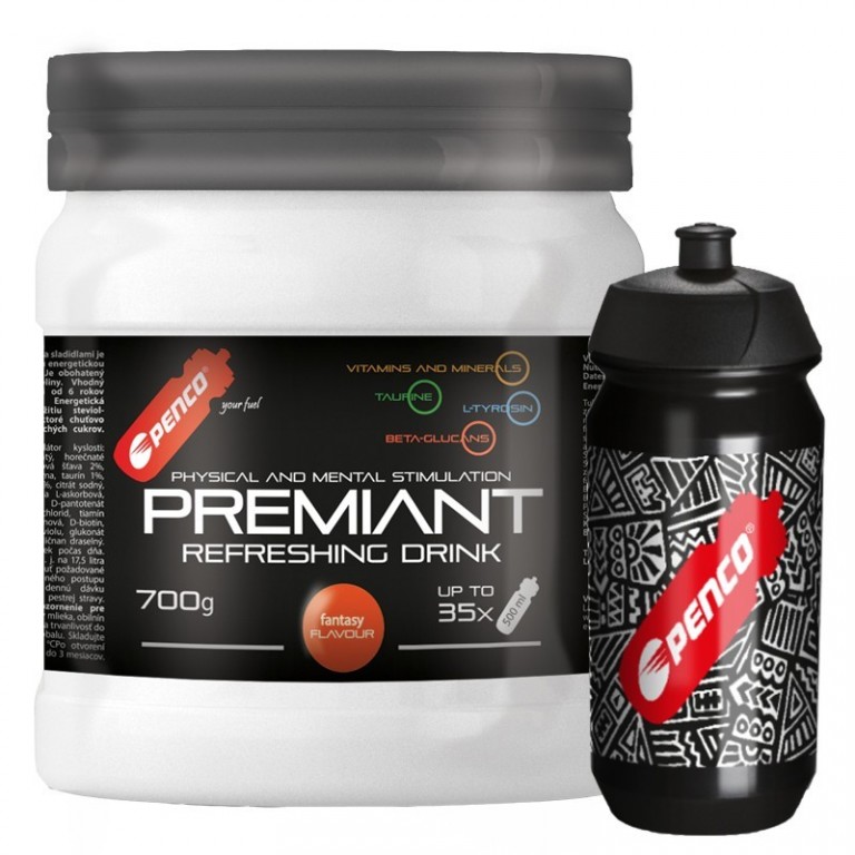 Povzbudzujúci nápoj pre deti   PREMIANT DRINK 700g   Fantasy fruit + PENCO BIDON TACX SHIVA Junior 500ml