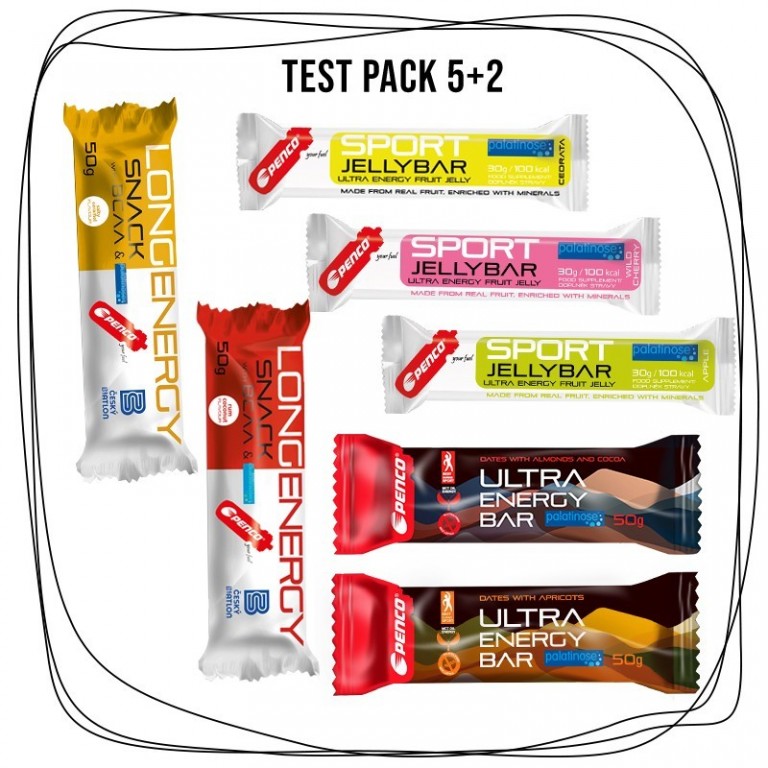 TEST PACK ENERGY BARS   Testovacie balenie energetických tyčiniek