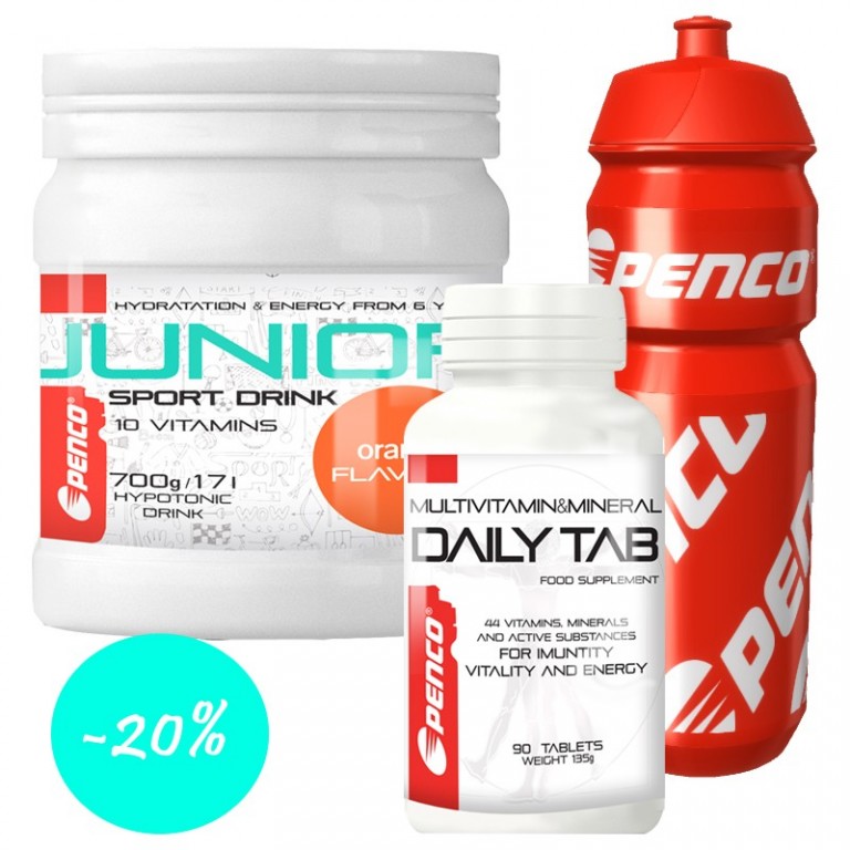 AKČNÍ BALÍČEK 01: JUNIOR SPORT DRINK + DAILY TAB 44 + PENCO BIDON 800ml č.1