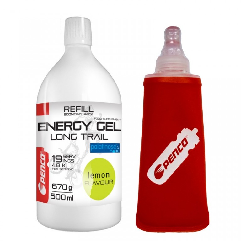 Energetický gel   LONG TRAIL REFILL   Citron + Penco Soft Flask 150ml č.1