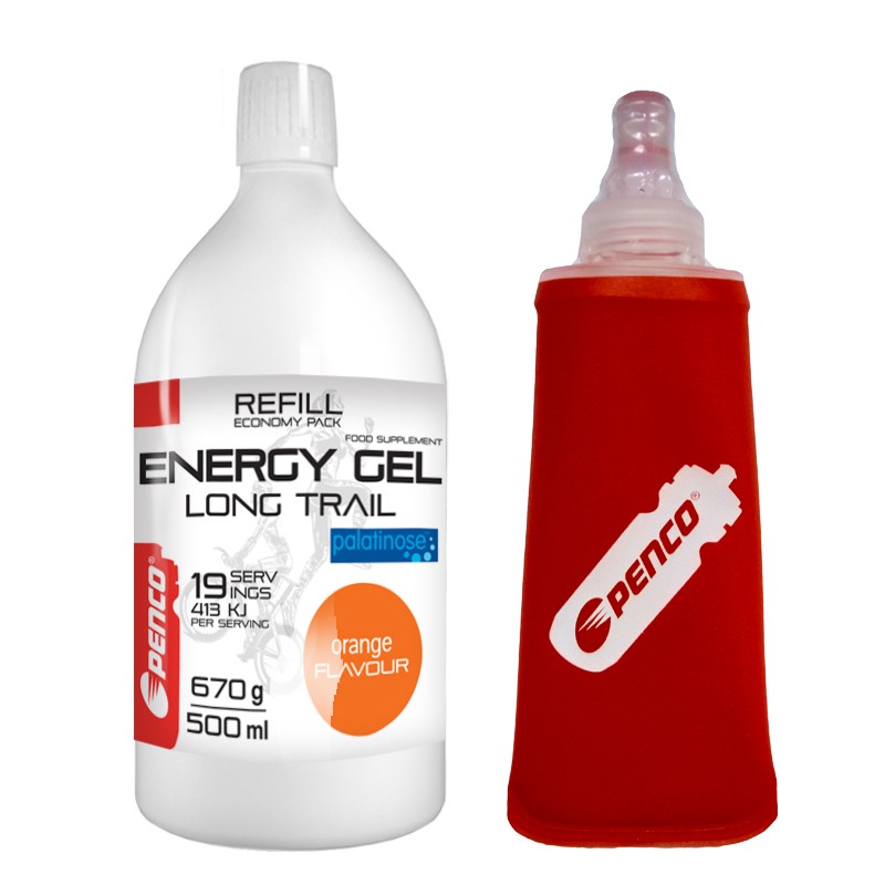 Energetický gel   LONG TRAIL REFILL   Pomeranč + PENCO SOFT FLASK 150ml č.1