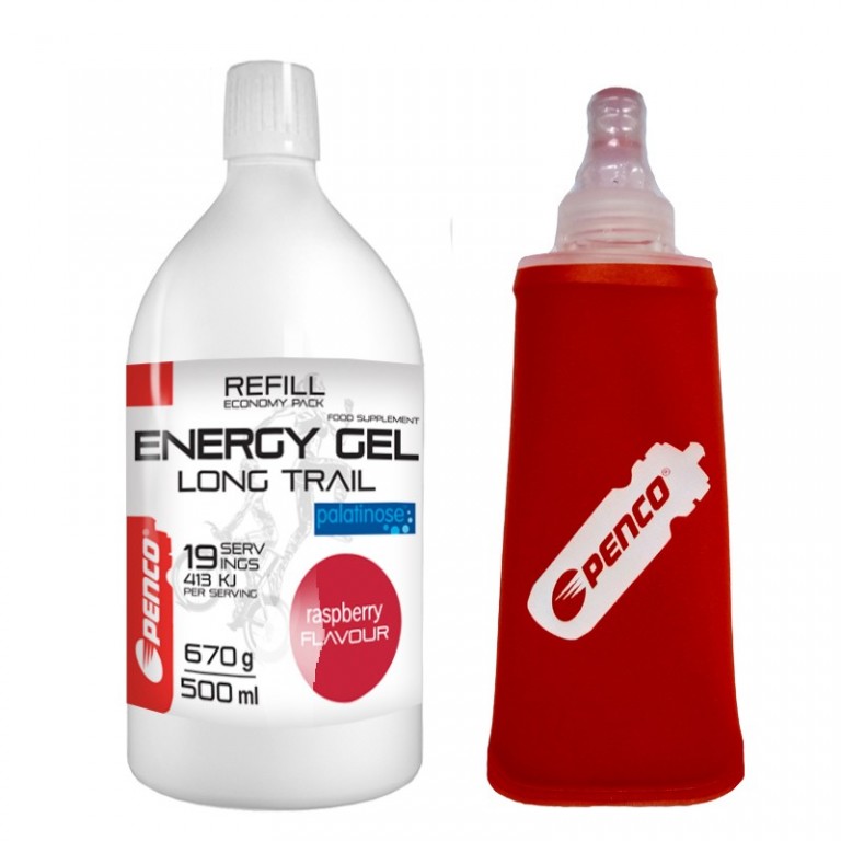 Energetický gel   LONG TRAIL REFILL   Malina + PENCO SOFT FLASK 150ml č.1