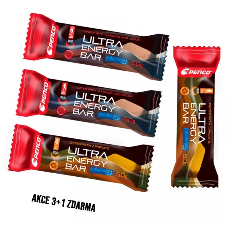 Energetická tyčinka  ULTRA ENERGY BAR 50g   Datle & Meruňka + Energetická tyčinka  ULTRA ENERGY BAR 50g   Datle & Kakao & Mandle č.1