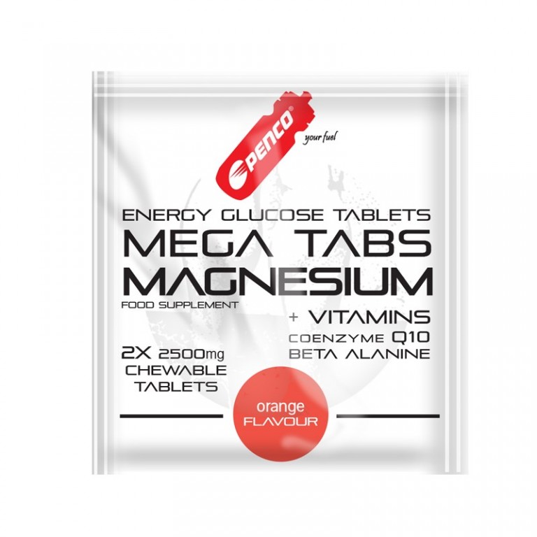 Hořčíkové tablety  MEGA TABS MAGNESIUM  2 ks cucavá tableta