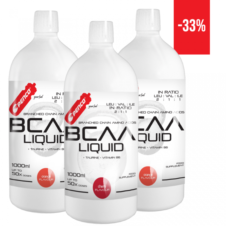 AKCE  BCAA LIQUID 2+1  2x Pomeranč + 1x Třešeň č.1