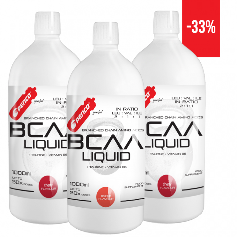 AKCE   BCAA LIQUID 2+1  2x Třešeň + 1x Pomeranč č.1