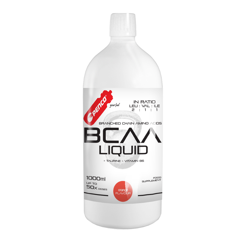 Levně PENCO Tekuté aminokyseliny BCAA LIQUID 1000ml Pomeranč