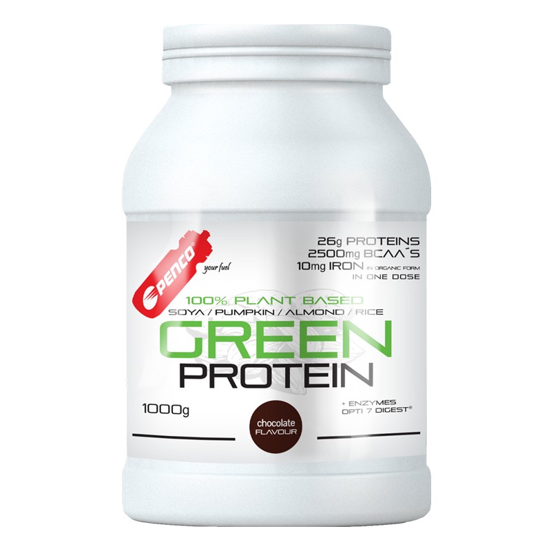 Proteinový nápoj  GREEN PROTEIN 1000g  Tmavá čokoláda č.1