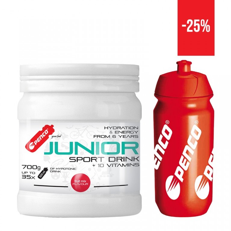 AKCE   JUNIOR SPORT DRINK 700g + BIDON 500ML   Fruit Mix č.1