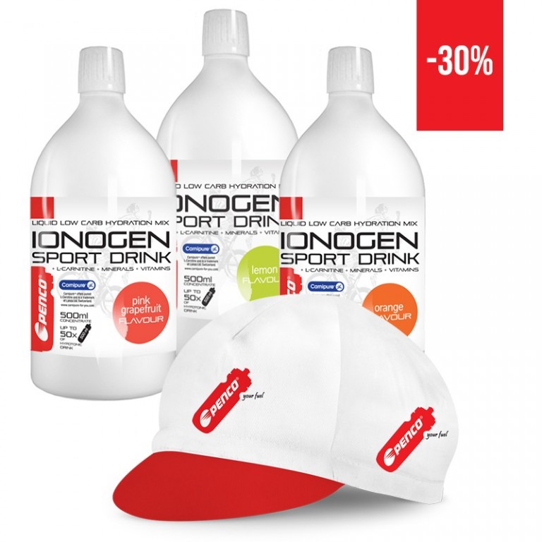 AKCE  3KS IONOGEN 500ml + ČEPICE   Pomeranč + Citron + Grep č.1