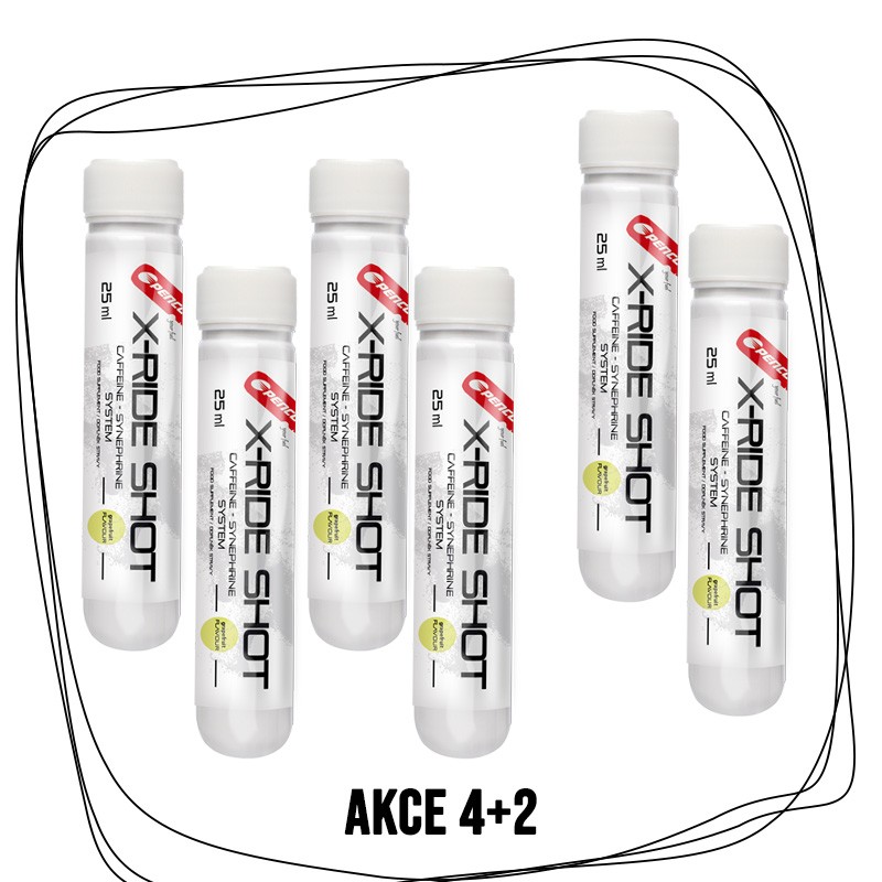 PENCO AKCE 4+2  X-RIDE SHOT 25ml  Grapefruit