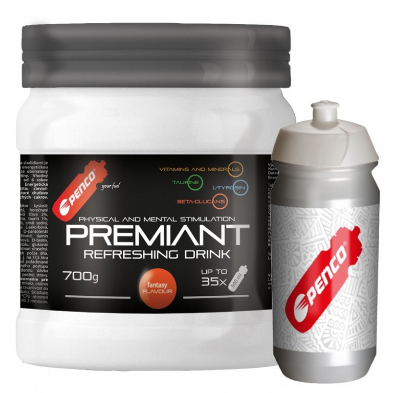 AKCE   PREMIANT DRINK 700g   Fantasy fruit + PENCO BIDON TACX SHIVA Junior White č.1