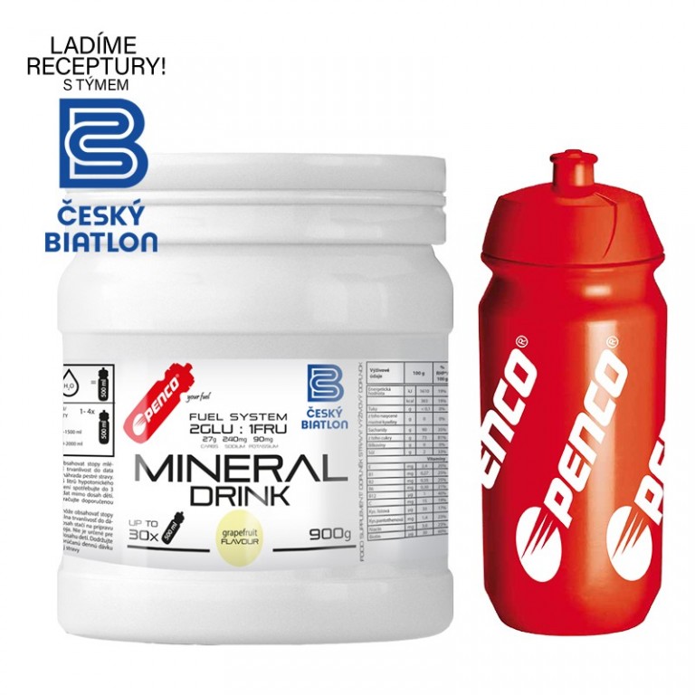 AKCE  MINERAL DRINK 900g + BIDON 500ml  Grep č.1